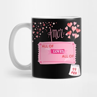 Happy Valentine Day Heart Mug